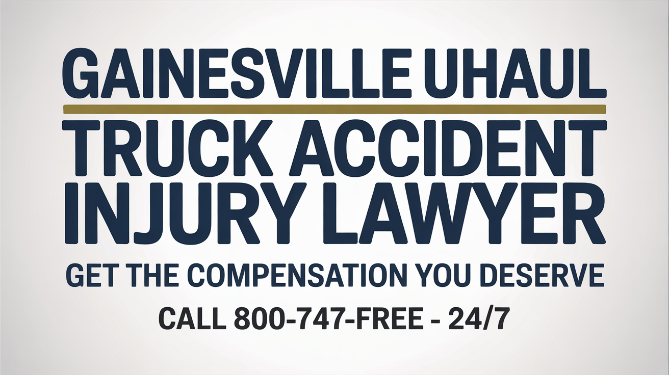 Abogado de Lesiones por Accidente de Camión U-Haul en Gainesville