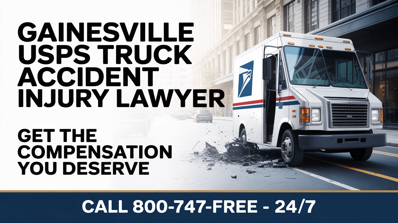 Abogado de lesiones por accidente de camión de USPS en Gainesville