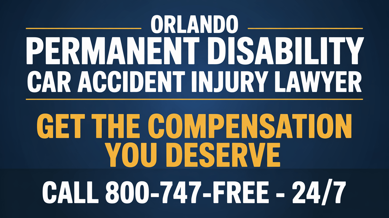 Abogado de lesiones por accidente automovilístico con discapacidad permanente en Orlando