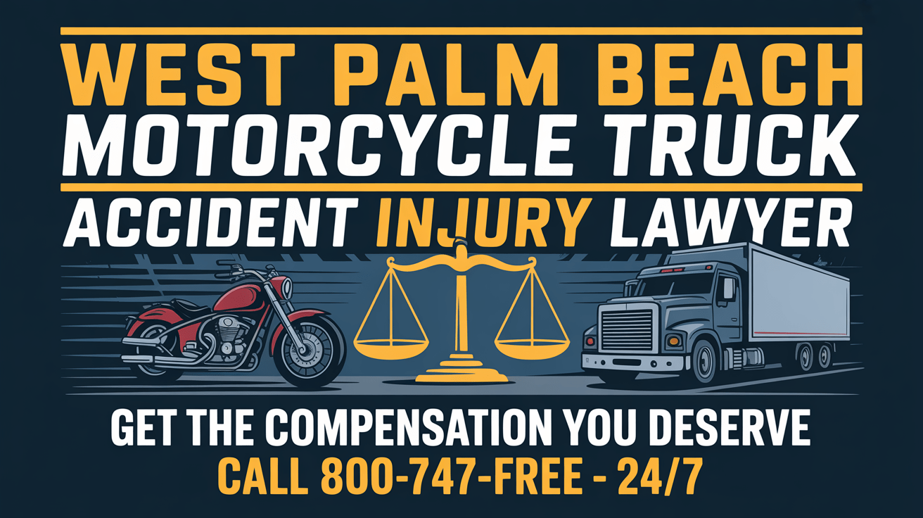 Abogado de Lesiones por Accidente de Motocicleta y Camión en West Palm Beach