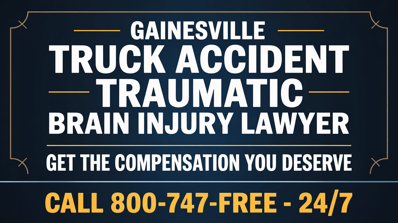 Abogado de lesiones cerebrales traumáticas por accidente de camión en Gainesville