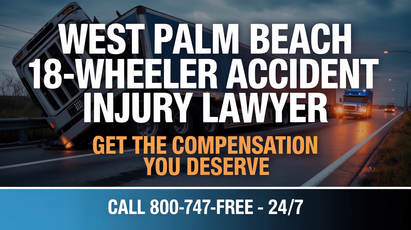Abogado de lesiones por accidente de camión de 18 ruedas en West Palm Beach