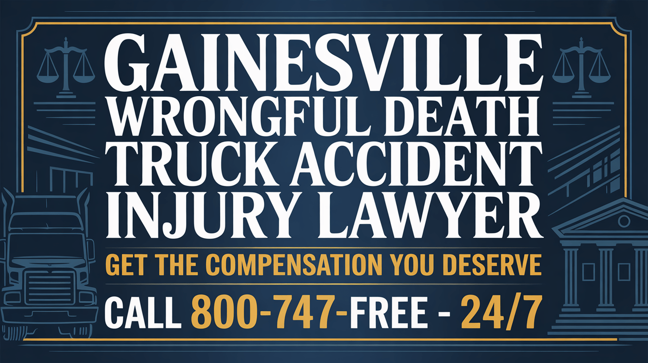 Abogado de Lesiones por Accidente de Camión por Muerte Injusta en Gainesville