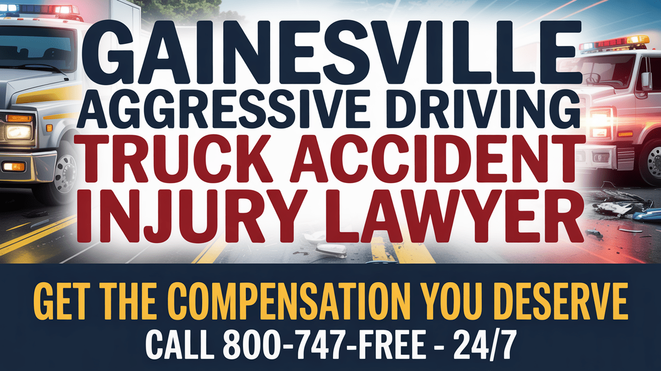 Abogado de Lesiones por Accidente de Camión por Conducción Agresiva en Gainesville