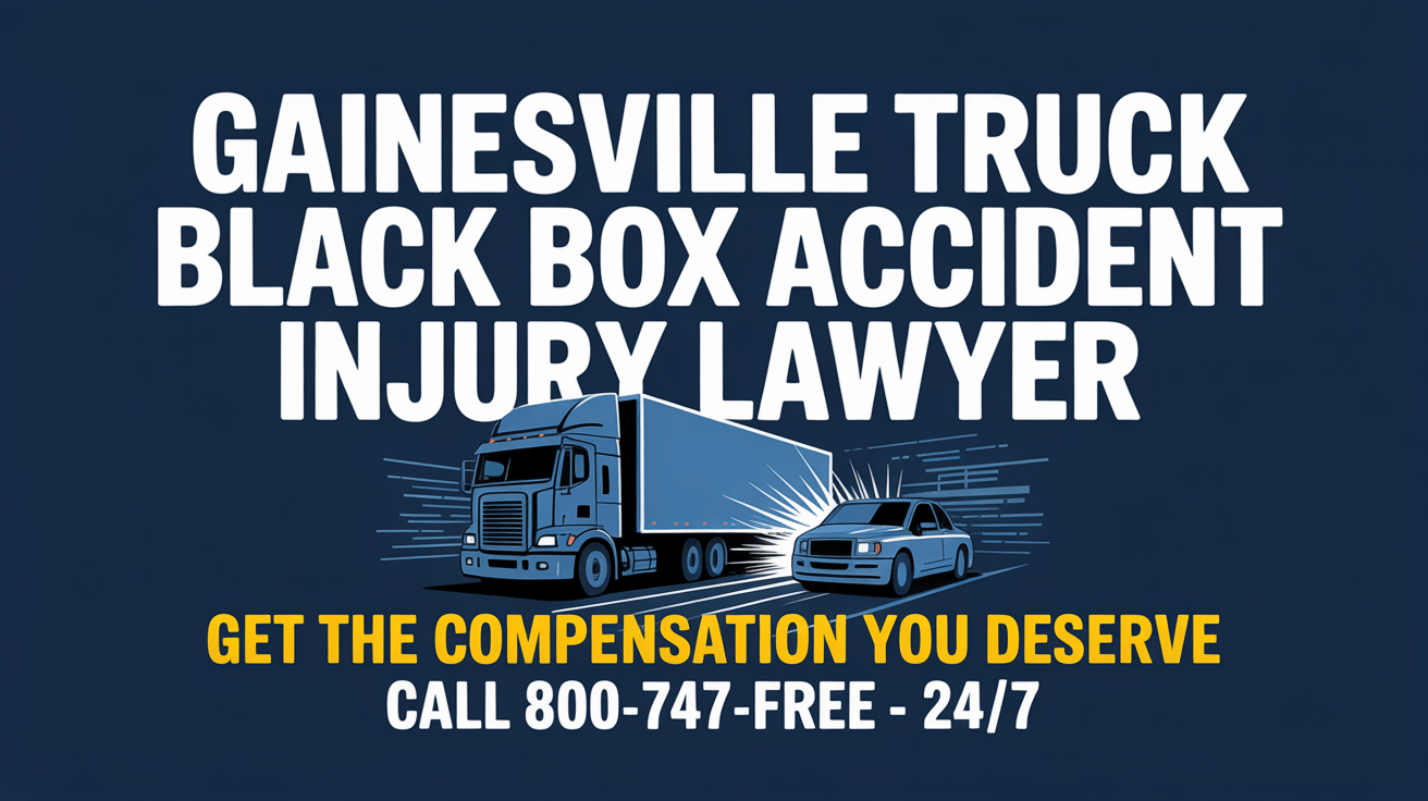 Abogado de lesiones por accidente de camión con caja negra en Gainesville