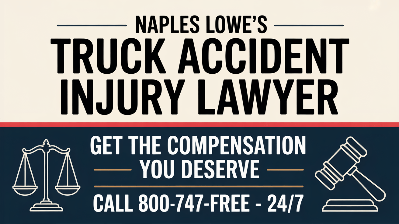 Abogado de lesiones por accidente de camión de Lowe's en Naples