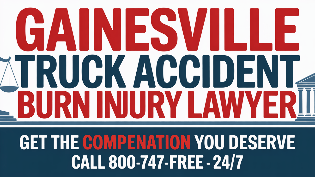 Abogado de lesiones por quemaduras en accidentes de camiones en Gainesville