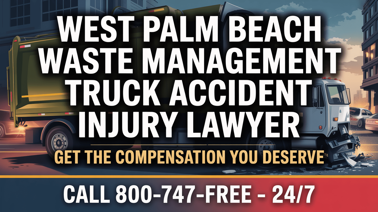 Abogado de Lesiones por Accidentes de Camiones de Gestión de Residuos en West Palm Beach
