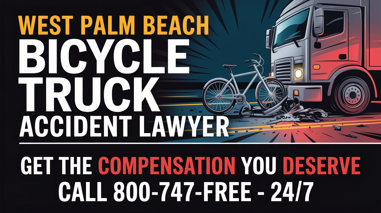 Abogado de Lesiones por Accidentes de Camiones de Bicicletas en West Palm Beach