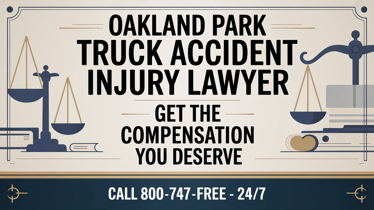 Abogado de lesiones por accidente de camión en Oakland Park