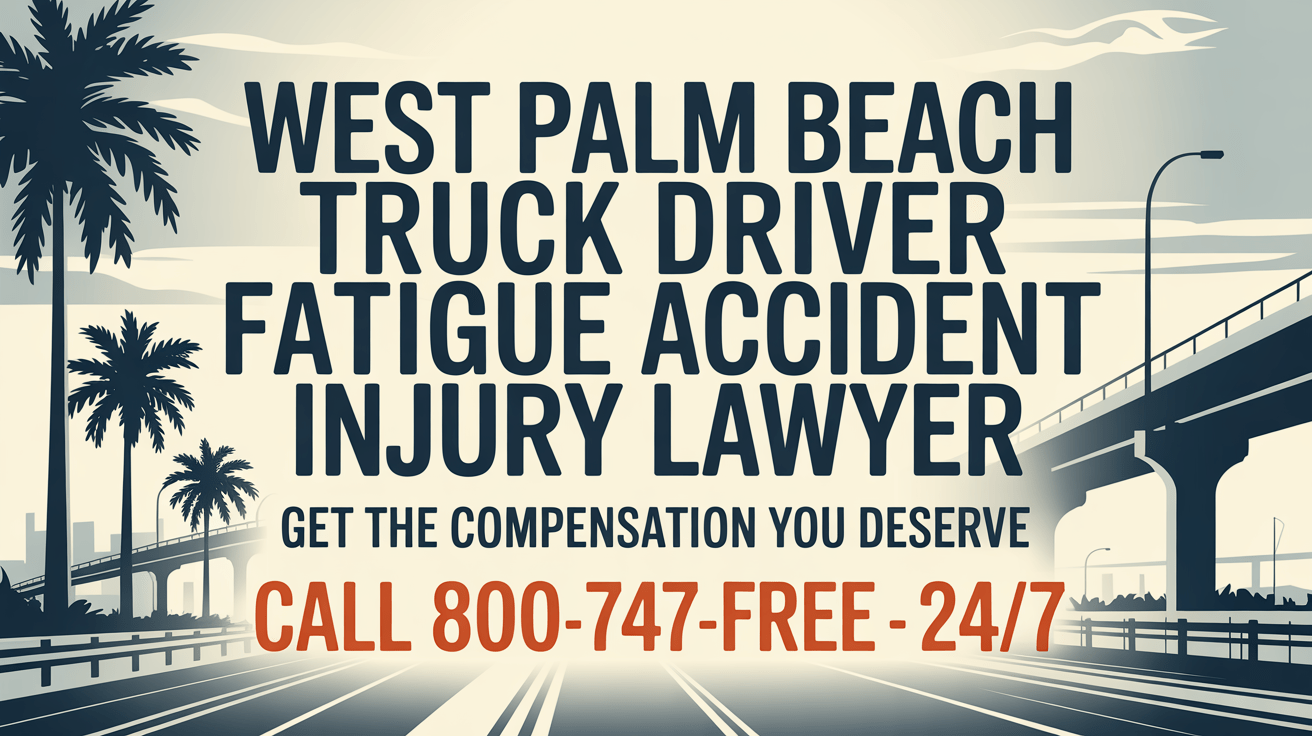 Abogado de Lesiones por Accidentes de Camiones por Fatiga en West Palm Beach