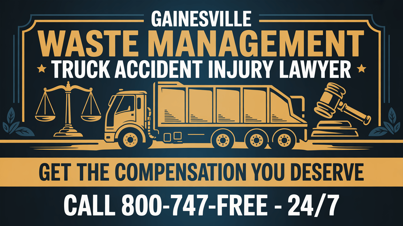 Abogado de lesiones por accidente de camión de gestión de residuos en Gainesville