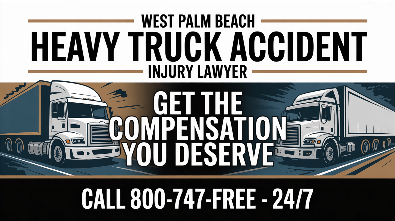 Abogado de lesiones por accidente de camión pesado en West Palm Beach