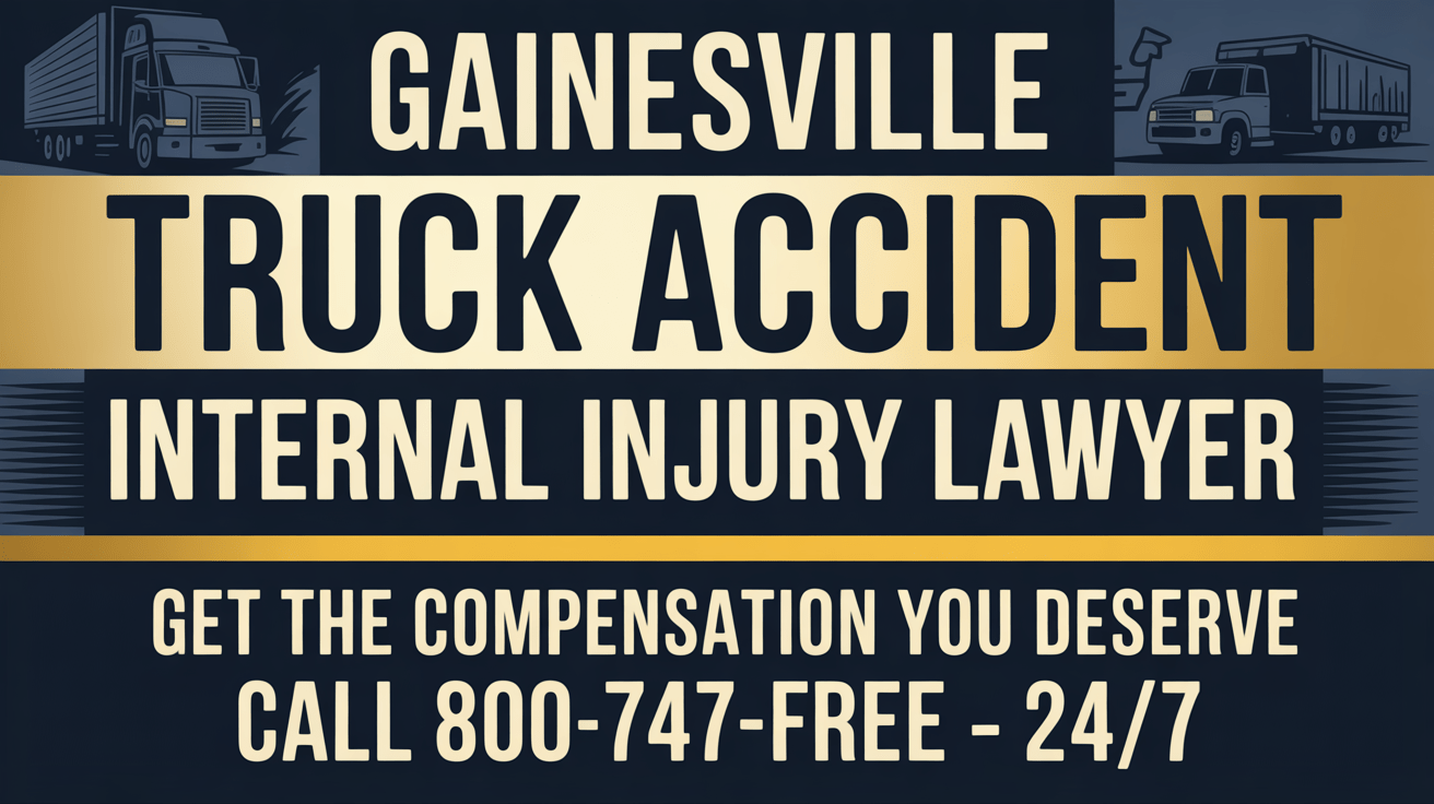 Abogado de Lesiones Internas por Accidentes de Camiones en Gainesville