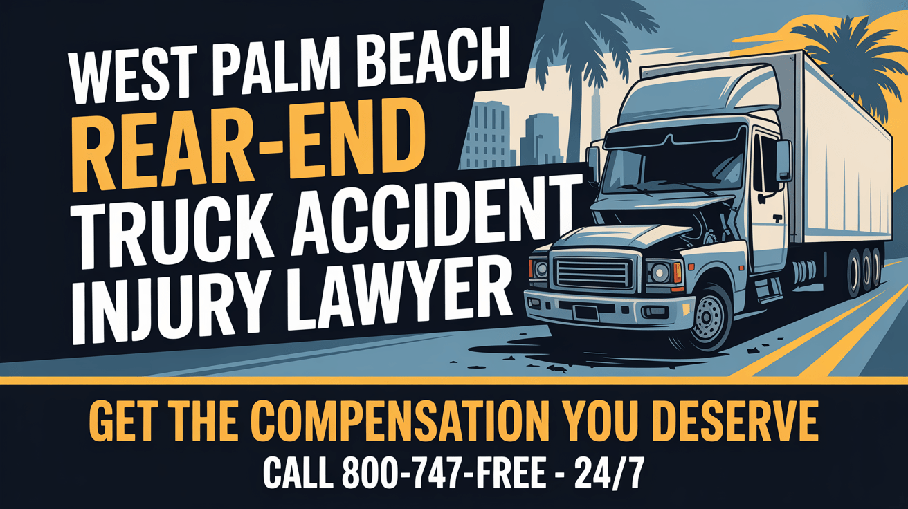 Abogado de Lesiones por Accidentes de Camiones por Alcance en West Palm Beach