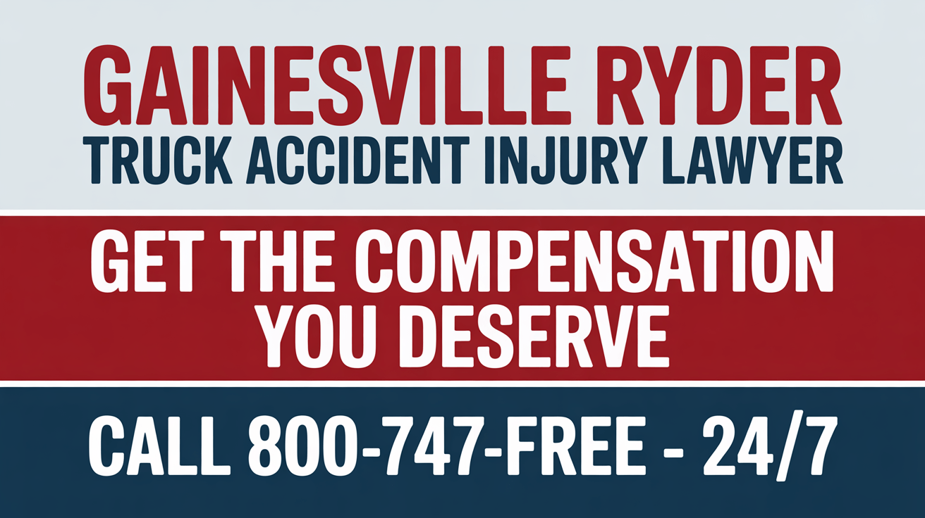 Abogado de lesiones por accidente de camión Ryder en Gainesville