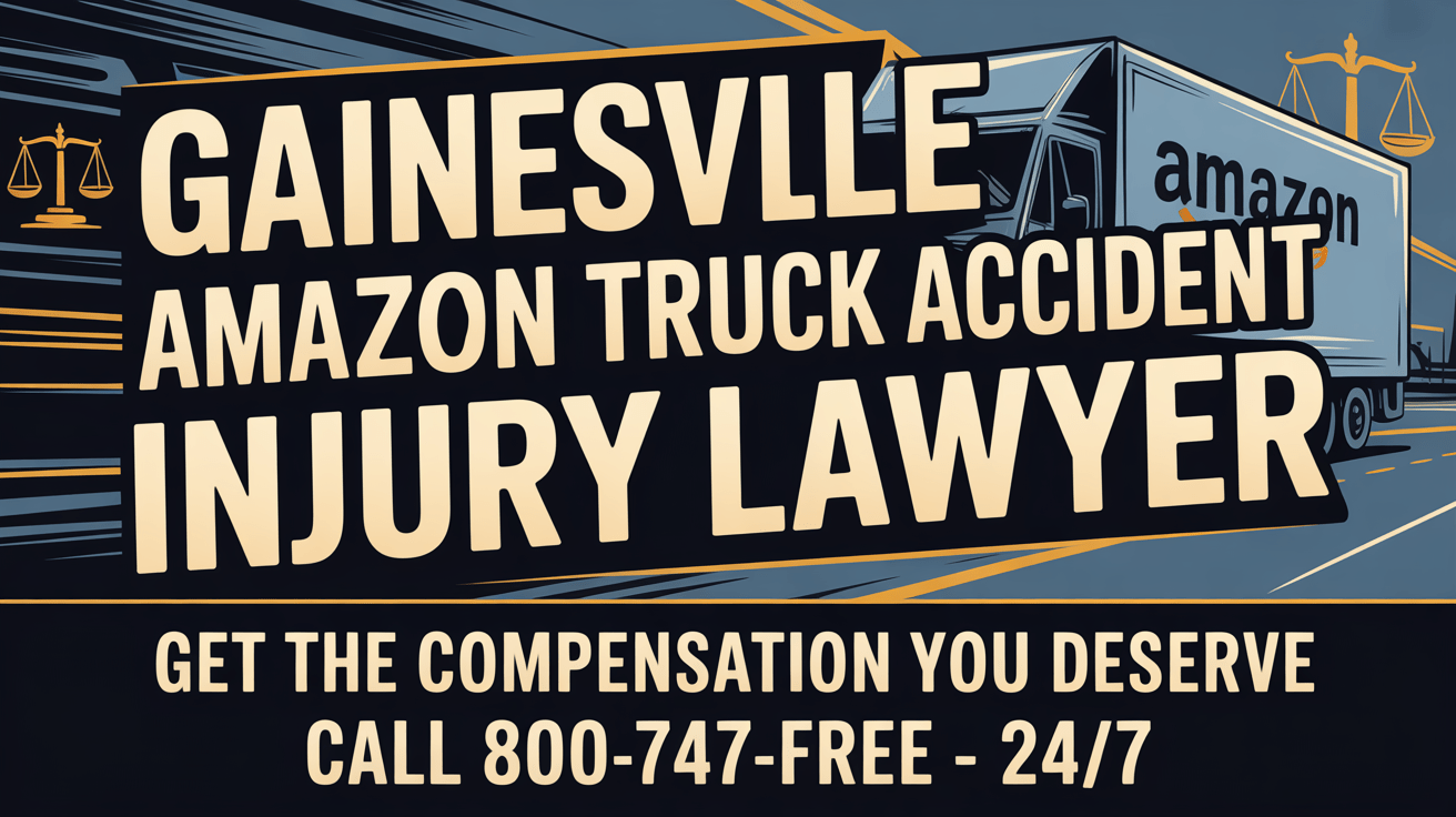 Abogado de lesiones por accidente de camión de Amazon en Gainesville