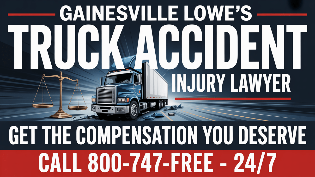 Abogado de Lesiones por Accidentes de Camiones de Lowe's en Gainesville