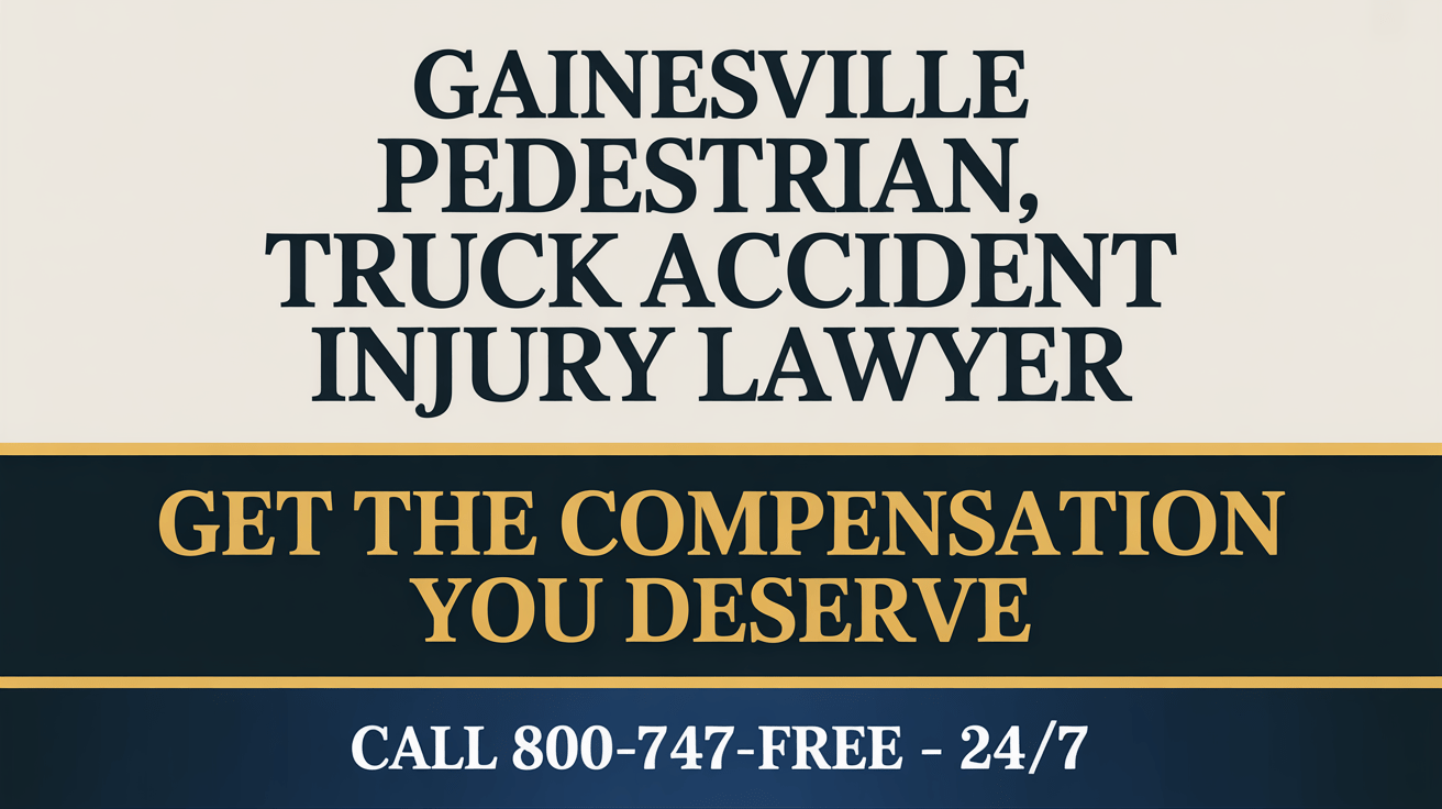 Abogado de Lesiones por Accidentes de Camiones con Peatones en Gainesville