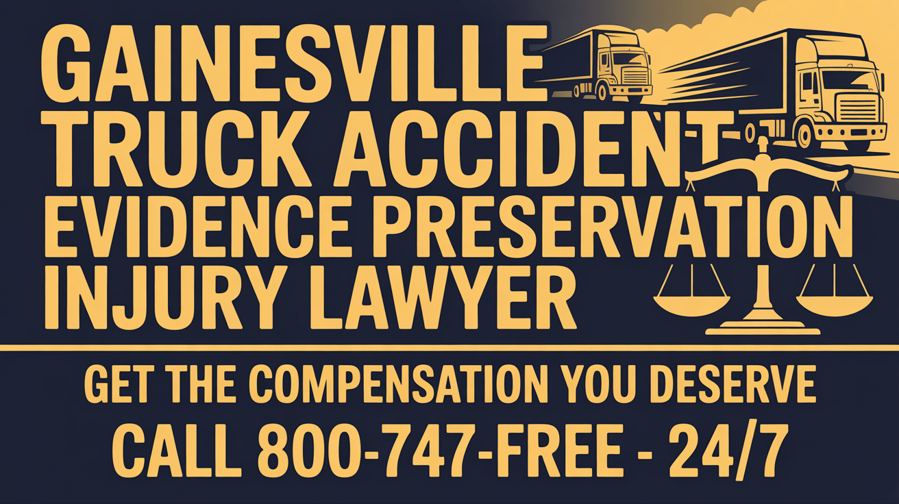 Abogado de Lesiones por Preservación de Evidencia de Accidentes de Camiones en Gainesville