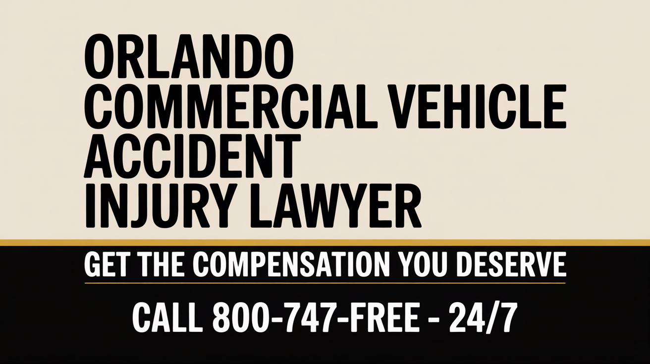 Abogado de lesiones por accidente de vehículo comercial en Orlando