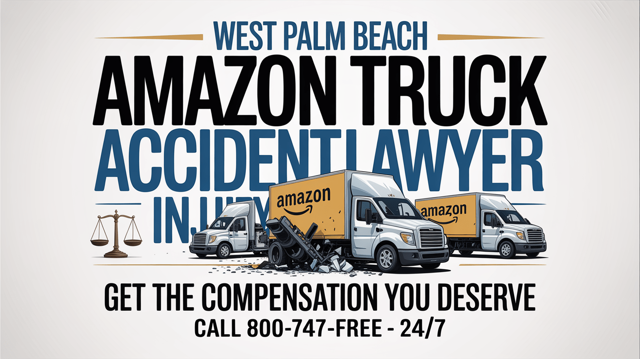 Abogado de lesiones por accidentes de camiones de Amazon en West Palm Beach