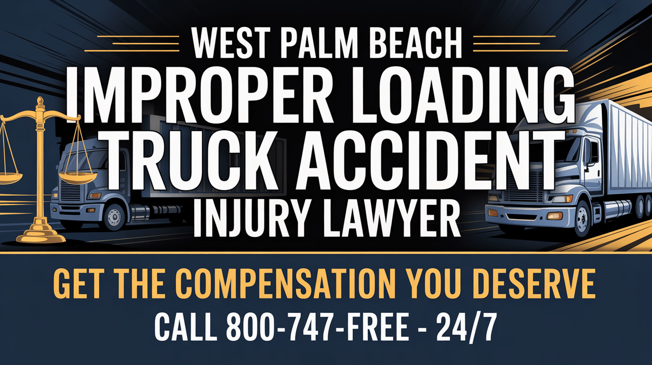 Abogado de lesiones por accidente de camión por carga inadecuada en West Palm Beach