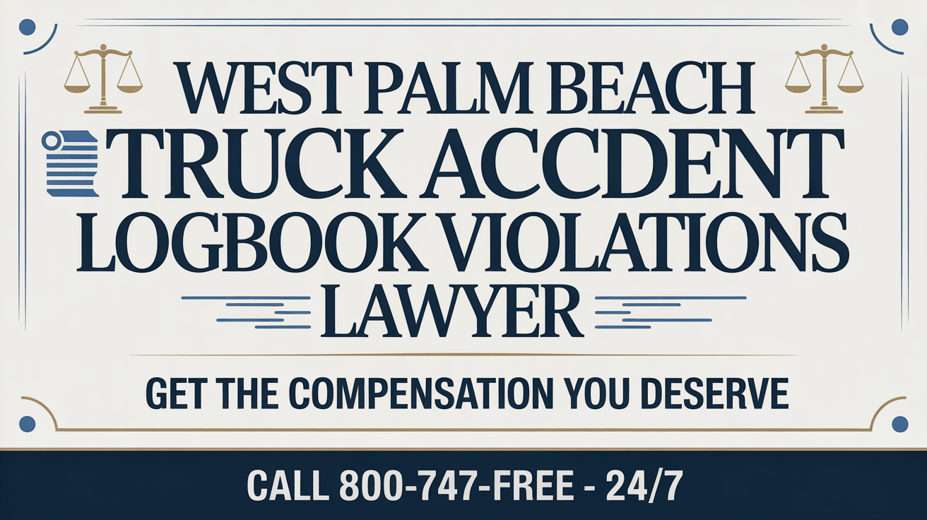 Violaciones del Libro de Registro en Accidentes de Camiones en West Palm Beach