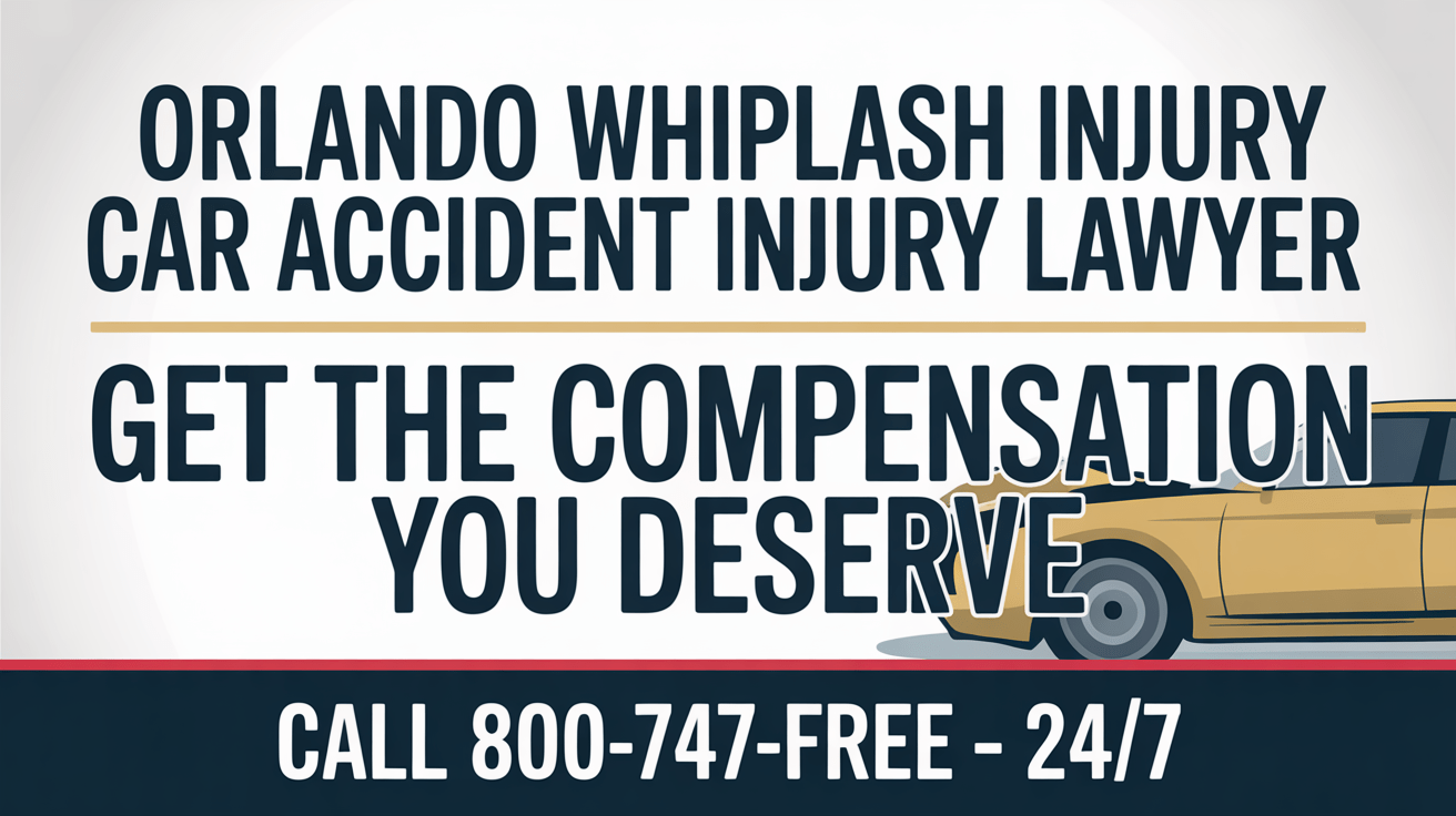 Abogado de lesiones por latigazo cervical en accidente de coche en Orlando