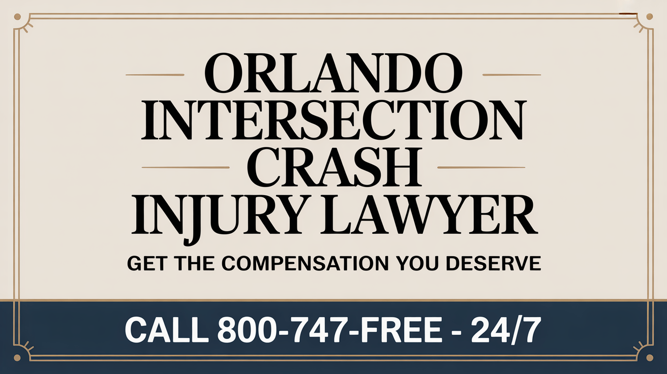 Abogado de lesiones por accidente en intersección de Orlando
