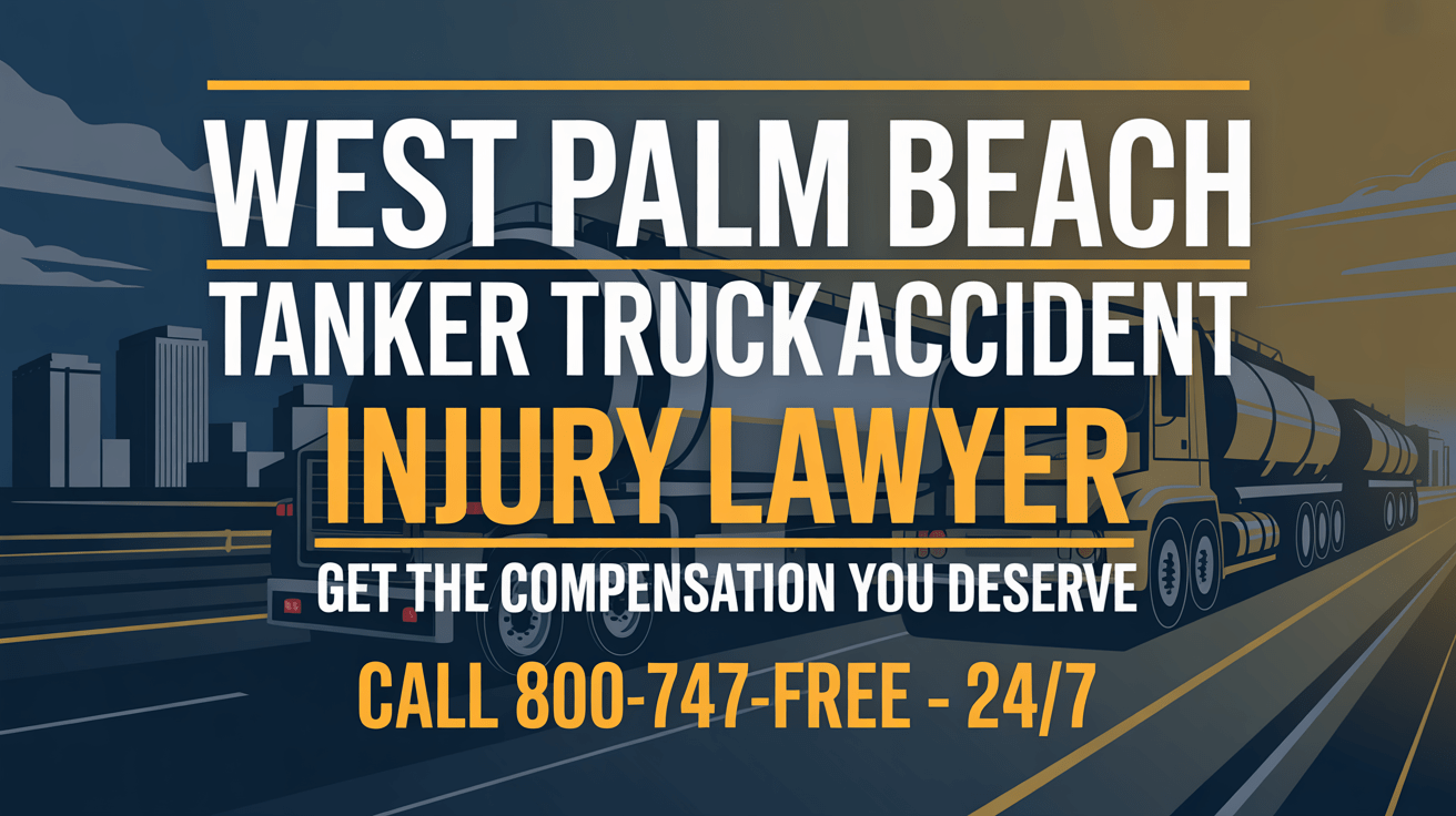 Abogado de lesiones por accidente de camión cisterna en West Palm Beach