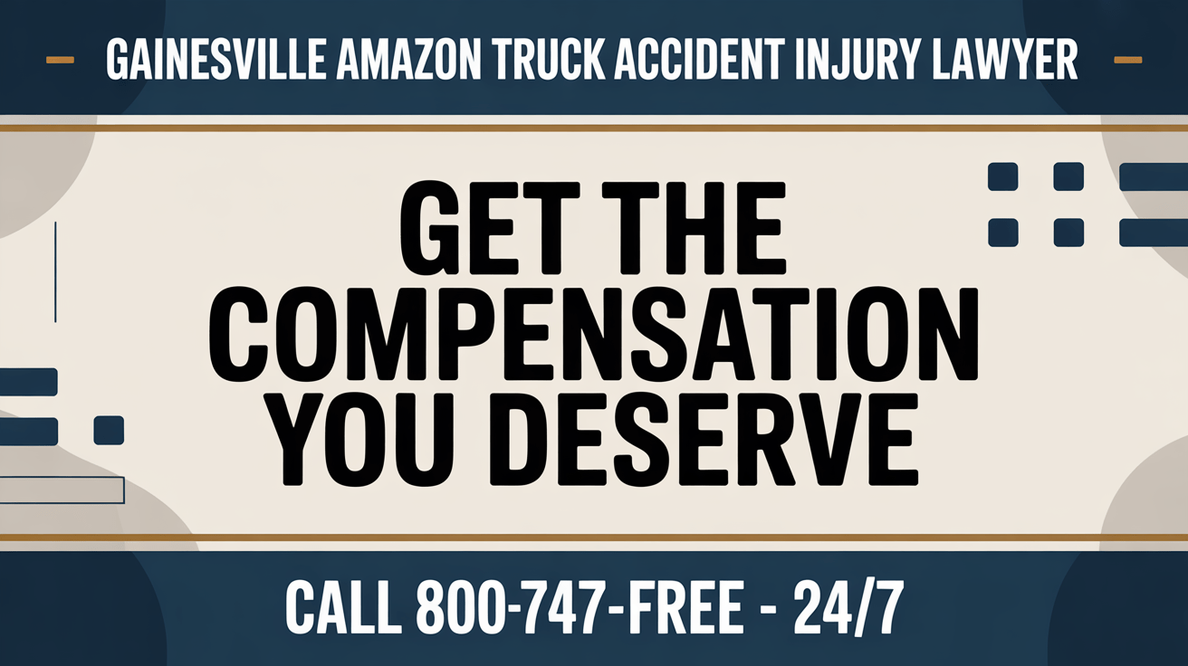 Abogado de lesiones por accidente de camión de Amazon en Gainesville