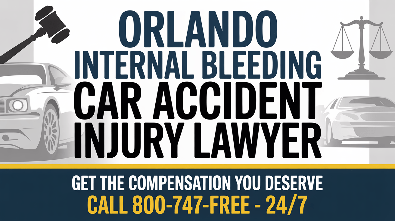 Abogado de lesiones por accidente automovilístico con hemorragia interna en Orlando