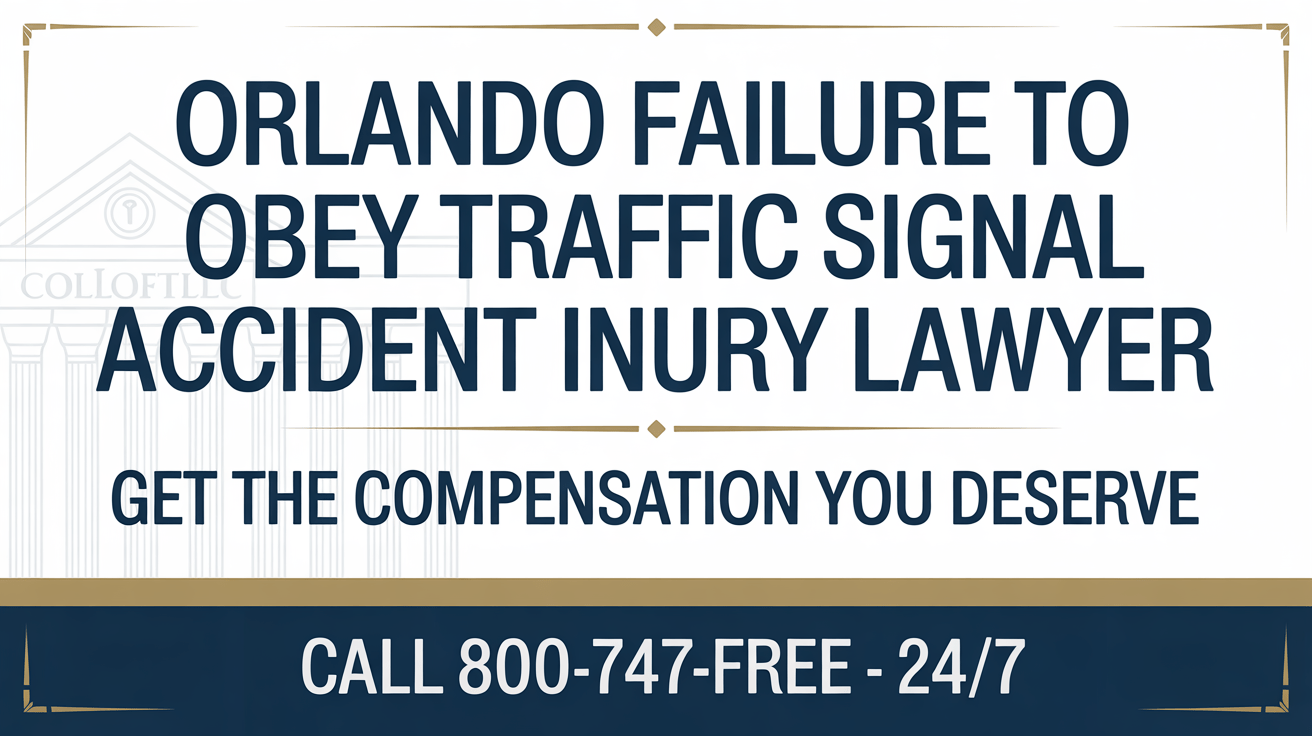 Orlando Failure To Obey Traffic Signal Accident Injury Lawyer