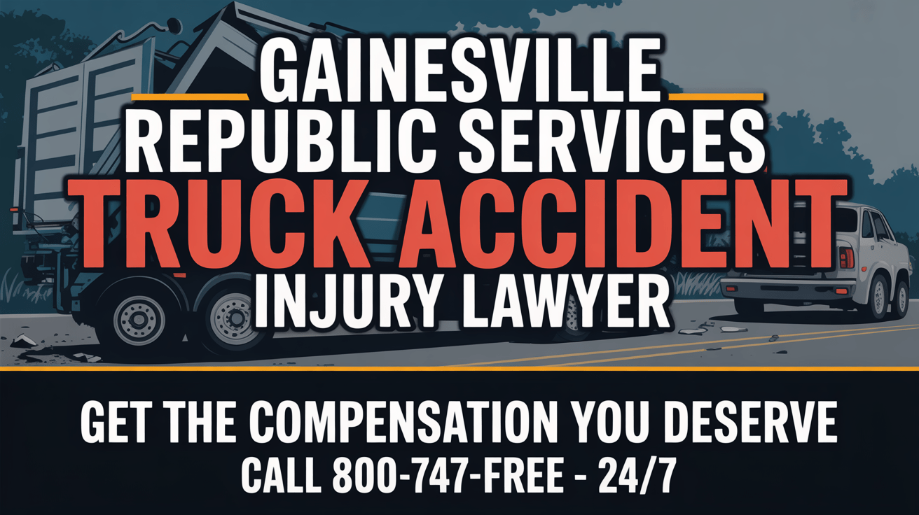 Abogado de lesiones por accidente de camión de Gainesville Republic Services