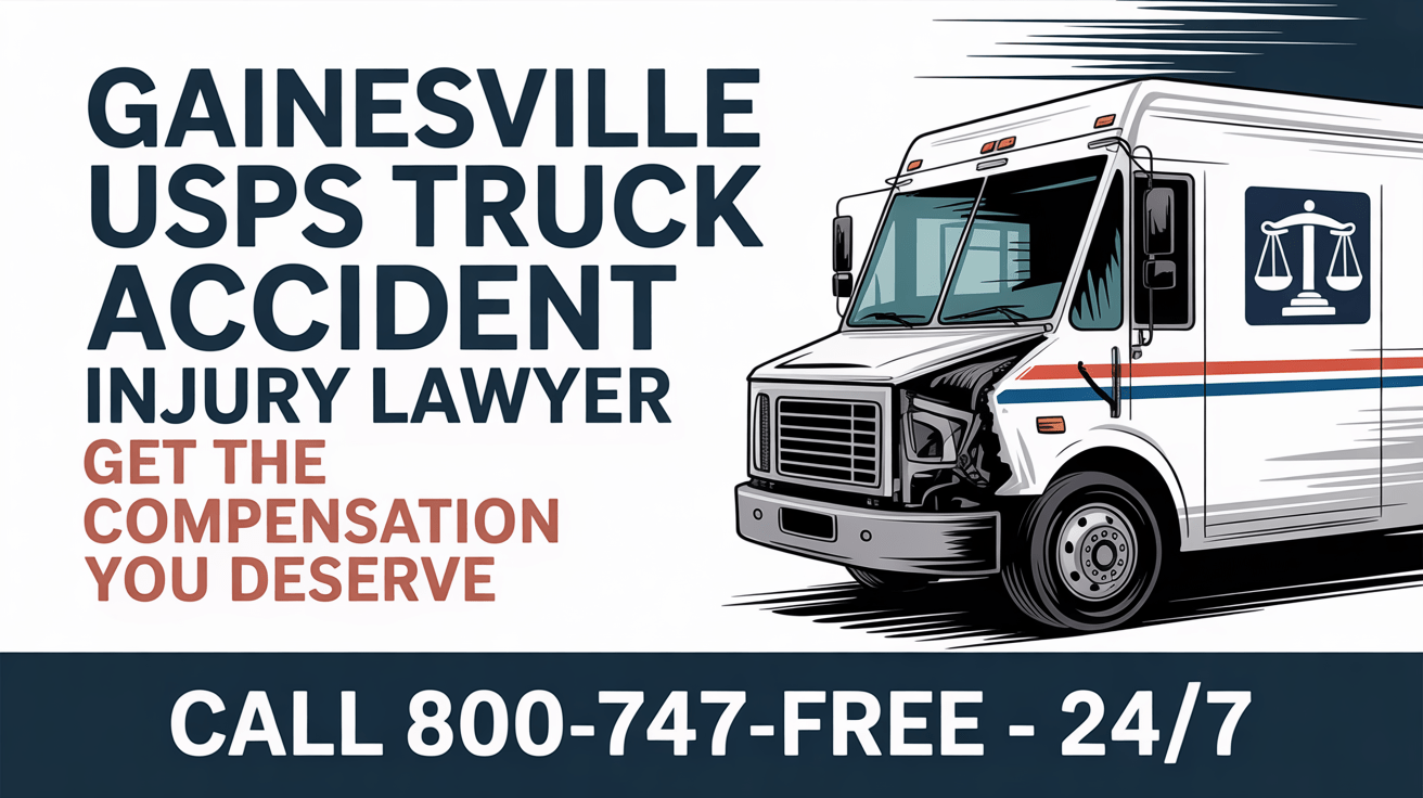 Abogado de lesiones por accidente de camión de USPS en Gainesville