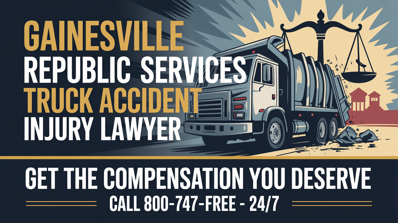 Abogado de lesiones por accidente de camión de Gainesville Republic Services