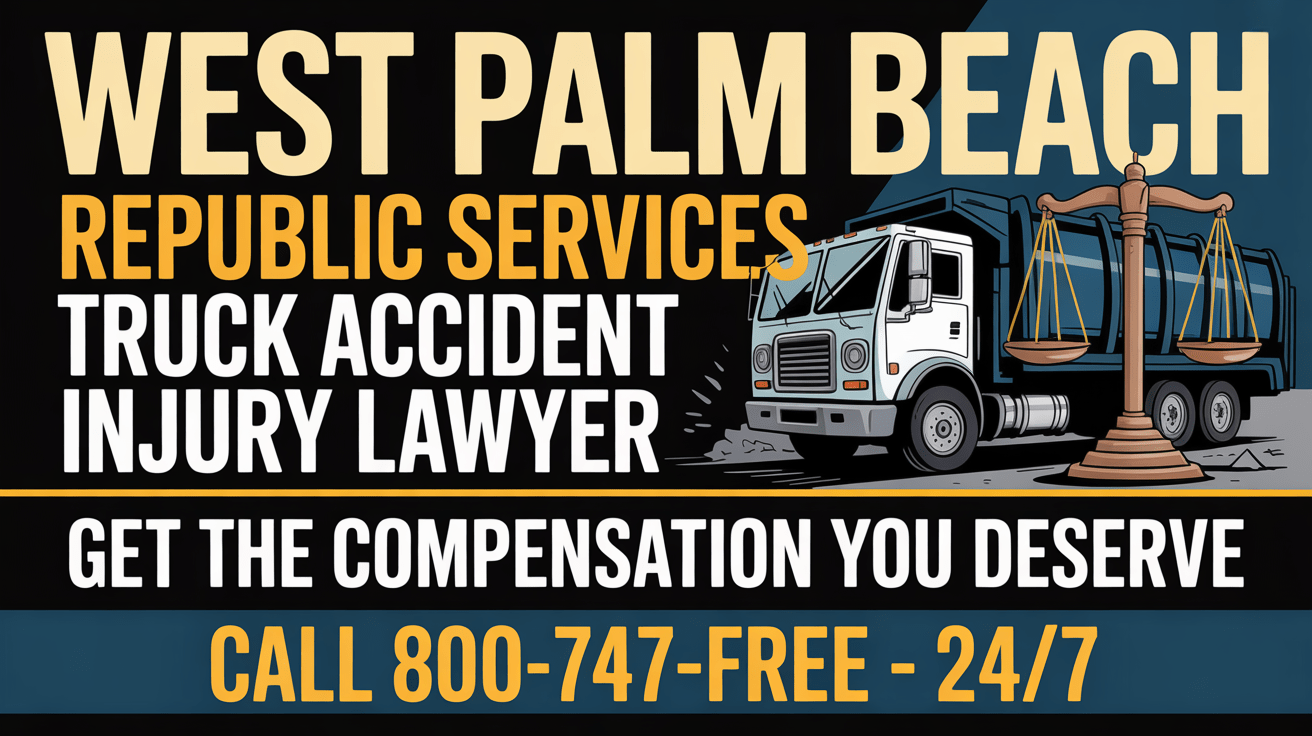 West Palm Beach Republic Services Truck Accident Injury Lawyer
