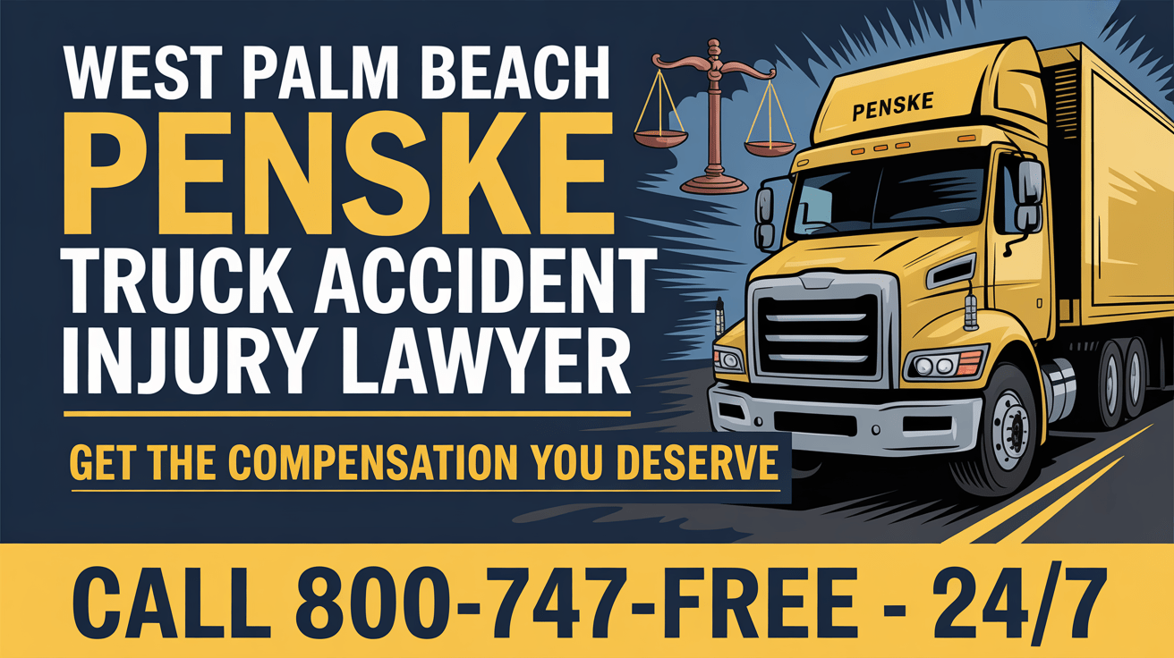 Abogado de lesiones por accidente de camión Penske en West Palm Beach