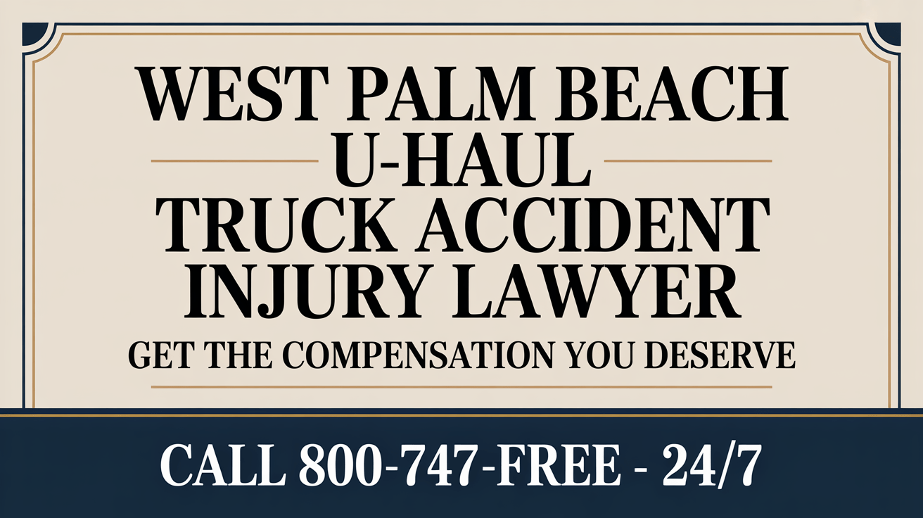 Abogado de Lesiones por Accidente de Camión U-Haul en West Palm Beach