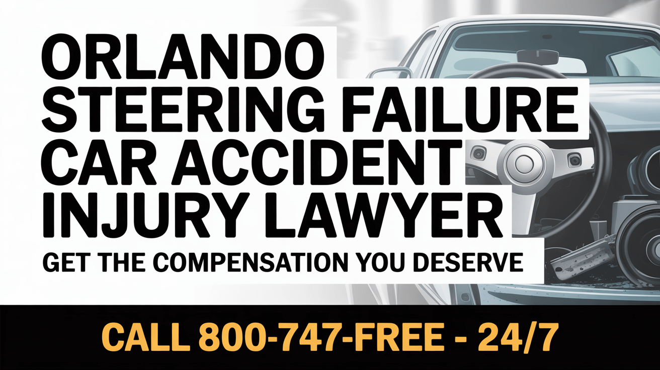 Abogado de lesiones por accidente de automóvil por falla en la dirección en Orlando
