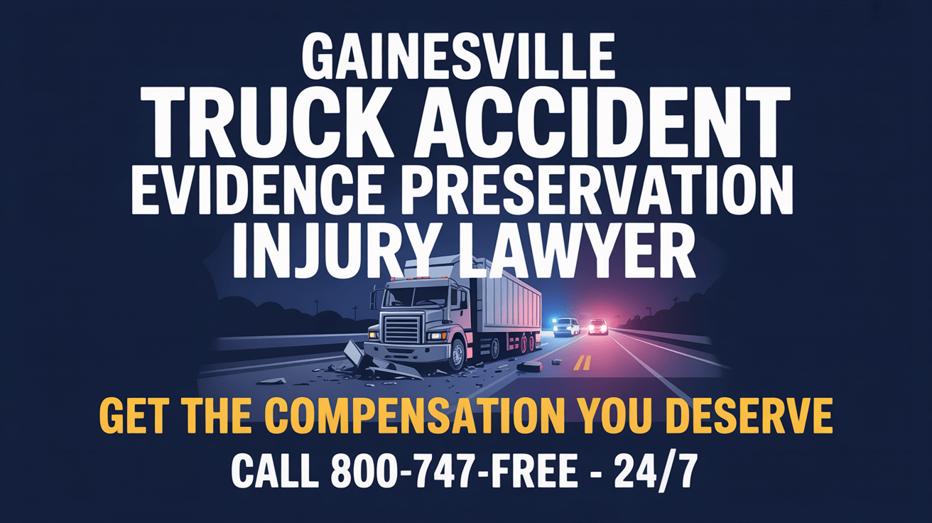 Abogado de Preservación de Evidencia de Accidentes de Camiones en Gainesville
