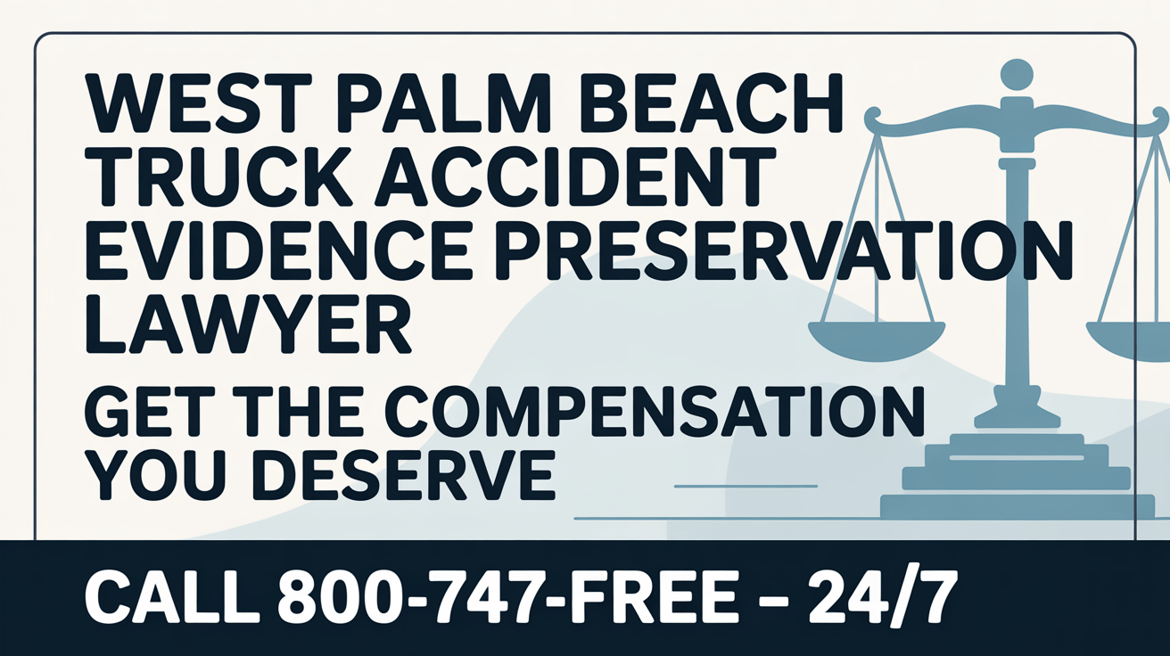 Abogado de Preservación de Evidencia de Accidentes de Camiones en West Palm Beach