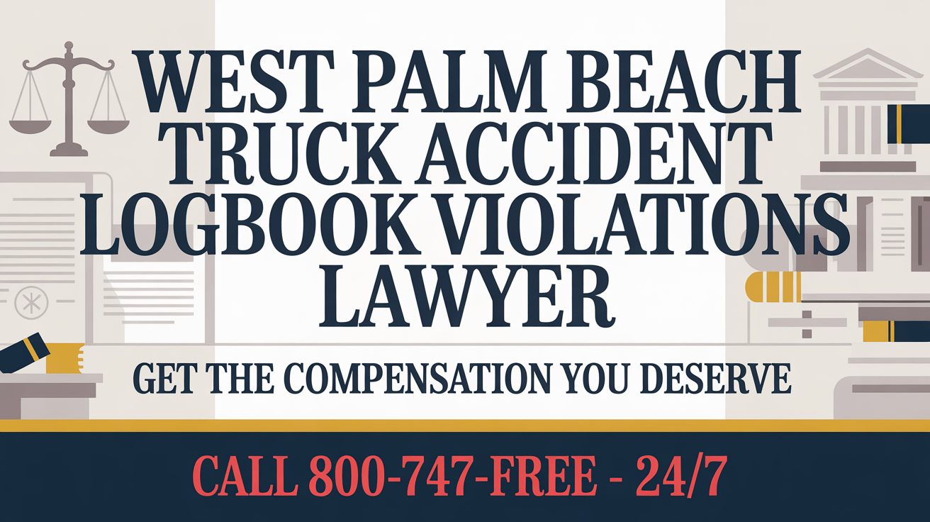 Violaciones del libro de registro en accidentes de camiones en West Palm Beach