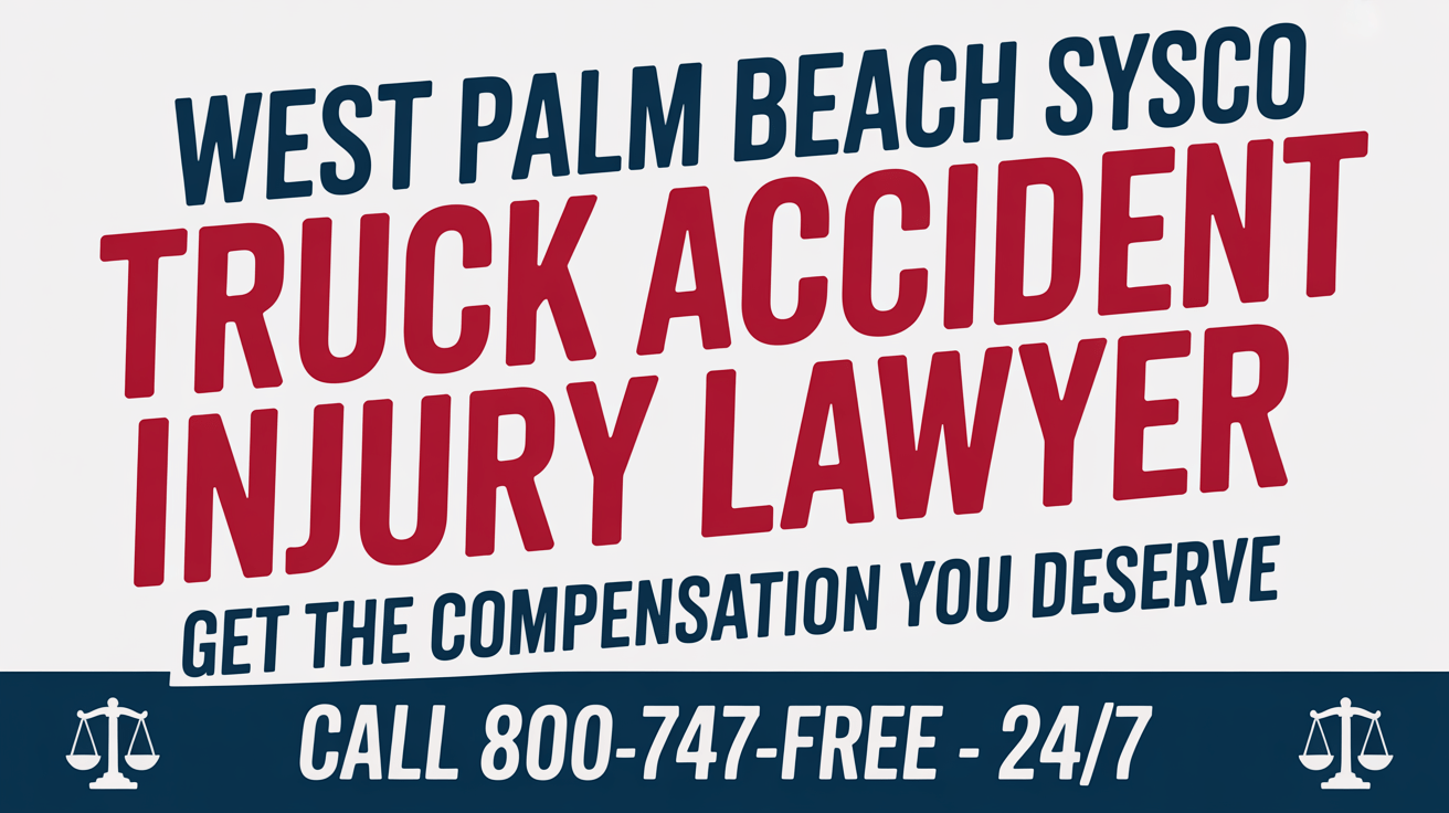 Abogado de lesiones por accidente de camión de Sysco en West Palm Beach