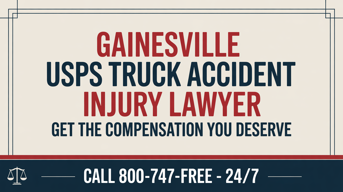 Abogado de Lesiones por Accidentes de Camiones de USPS en Gainesville
