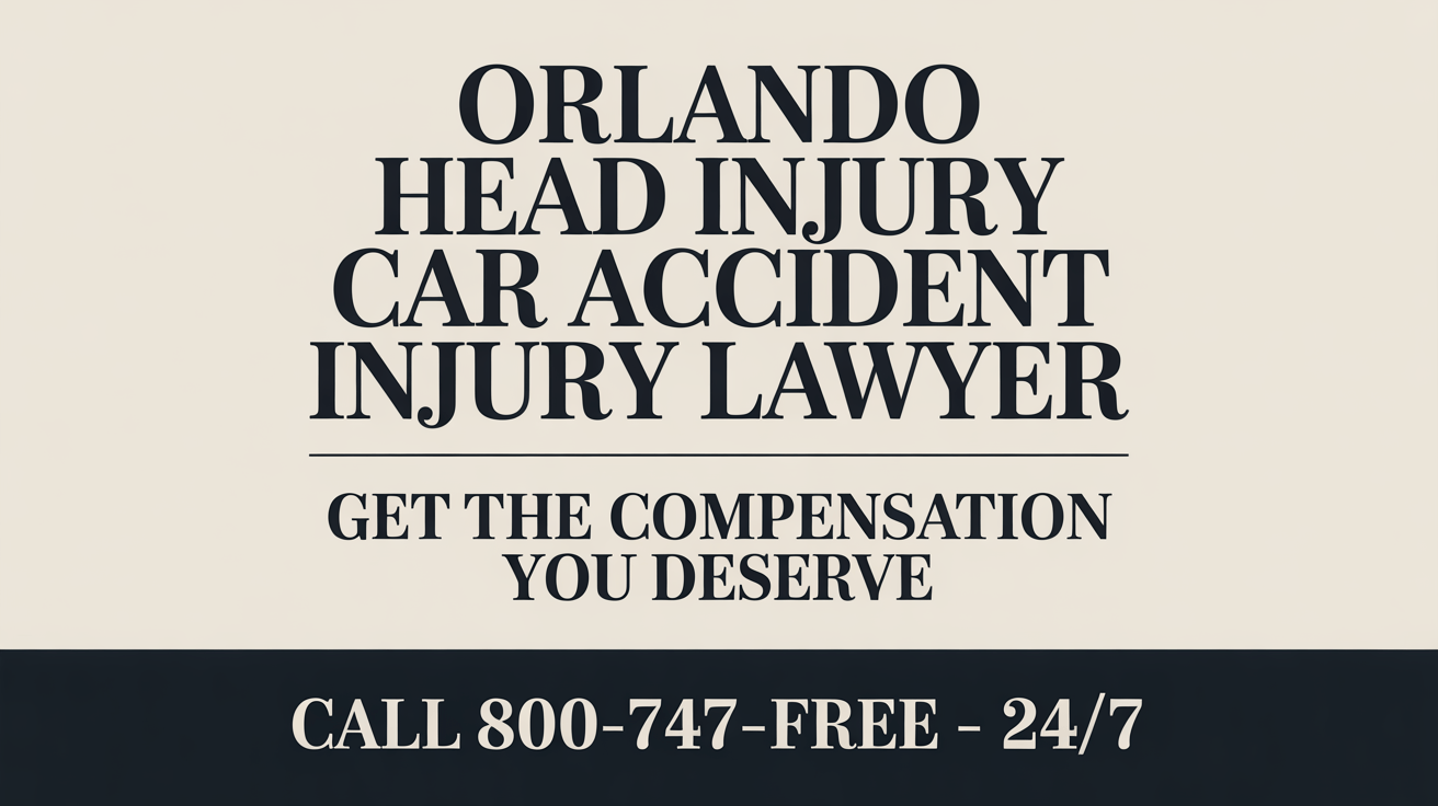 Abogado de lesiones por accidente automovilístico con lesión en la cabeza en Orlando