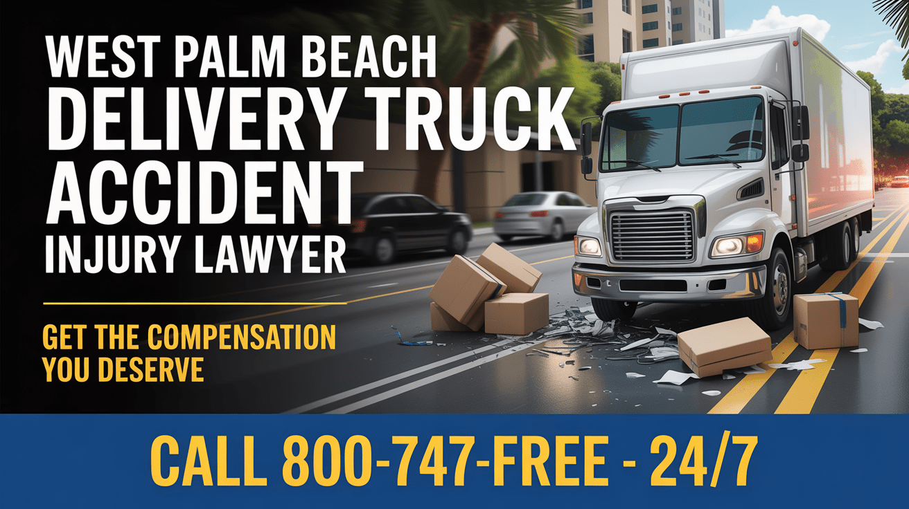 Abogado de lesiones por accidente de camión de entrega en West Palm Beach