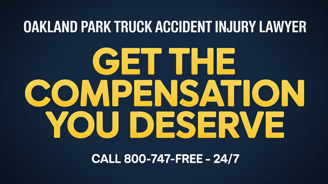 Abogado de Lesiones por Accidentes de Camiones en Oakland Park