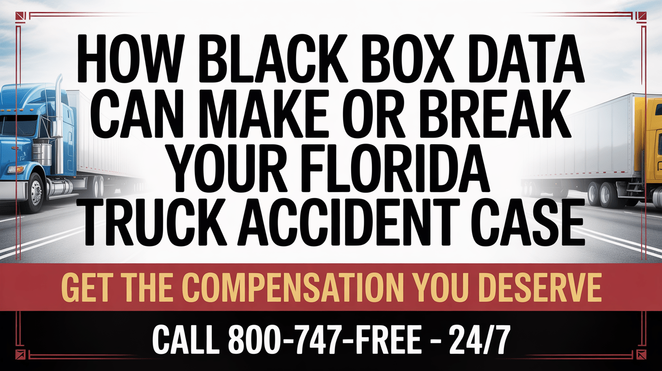 How Black Box Data Can Make or Break Your Florida Truck Accident Case